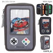 ESTUCHE 3 PISOS YOUR MONSTER CARS GAME