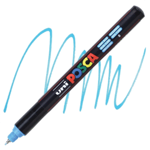 ROTULADOR AL AGUA POSCA PC-1MR AZUL CLARO 0,7MM