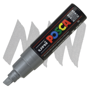 ROTULADOR POSCA PC-8 PLATA 8,0MM PINTURA BASE AL AGUA