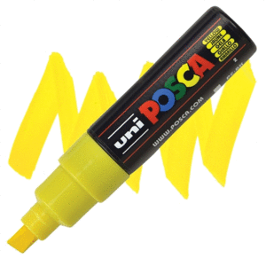 ROTULADOR POSCA PC-8 AMARILLO 8,0MM PINTURA BASE AL AGUA