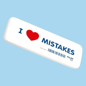 GOMA BORRAR MILAN 4806 I LOVE MISTAKES