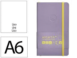 CUADERNO ANTARTIK NOTES A6 LISO LILA