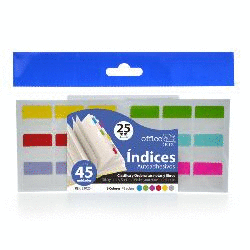 INDICE AUTOADHESIVO COLOR 45 UNIDADES